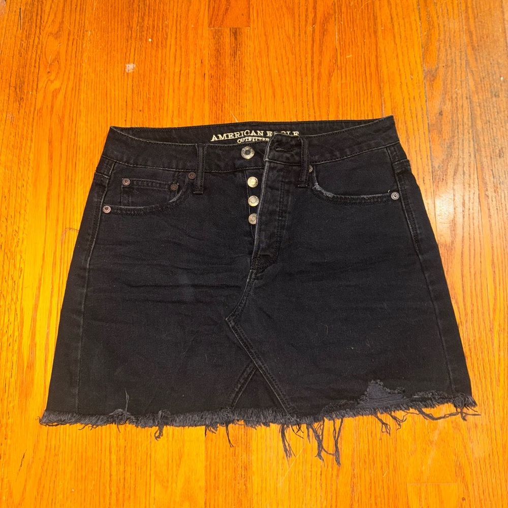 AGL Black High-Rise Festival Mini Skirt